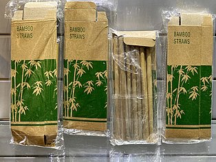 Pajitas de bambú