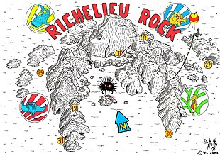 Tauchplatz-Illustration Richelieu Rock