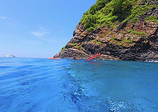 Taucher Sicherheitsstop Koh Bon